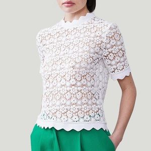 Allen Schwartz Lilly Short Sleeves Blouse